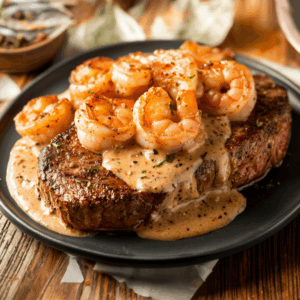 shrimp and ribeye surf and turf
