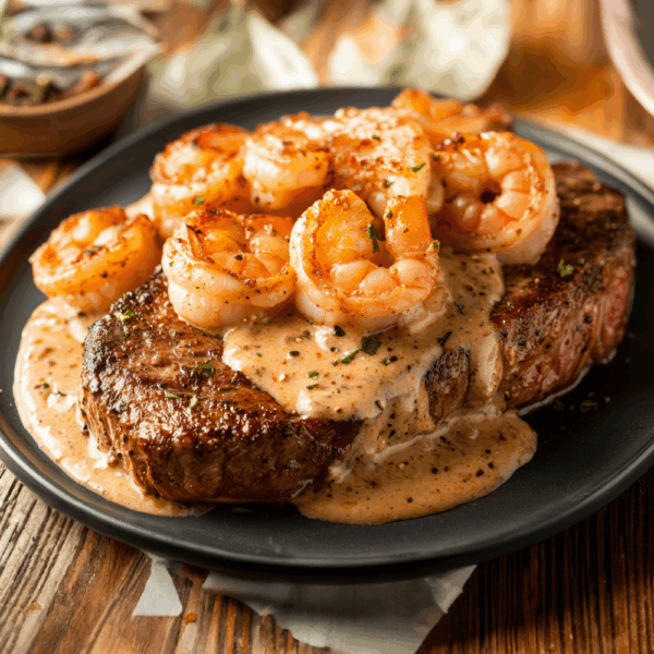 shrimp and ribeye surf and turf