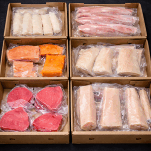 Fresh Wild Caught Fish Case At Cattle Bros.