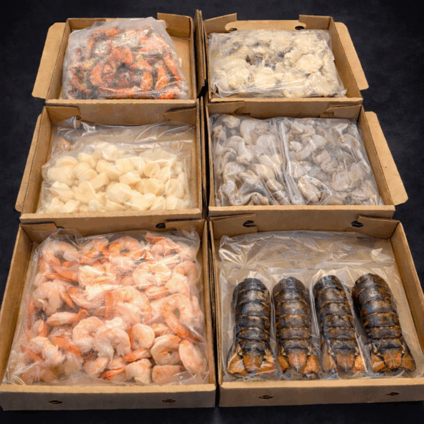 Fresh Shellfish Case At Cattle Bros.