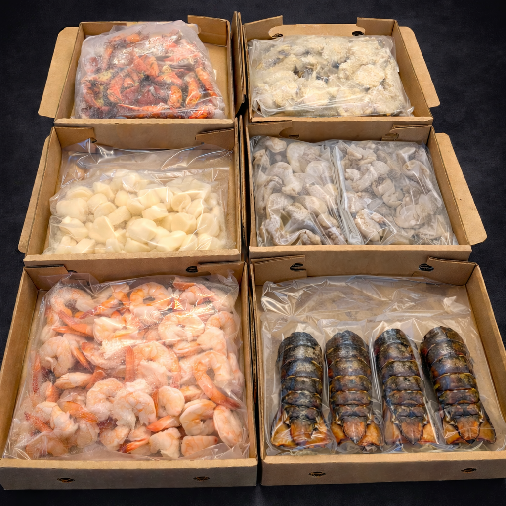 Fresh Shellfish Case At Cattle Bros.